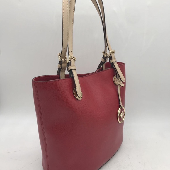 Michael Kors leather jet set tote burgundy - Picture 5 of 6